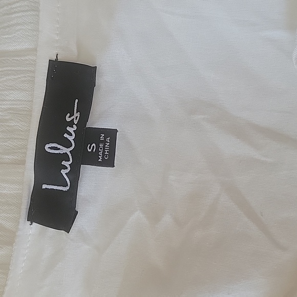 Lulus white boho tunic embroidered dress S - Picture 5 of 6